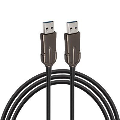 USB3.0 Karl til karlkyns snúru með svörtu nikkelhúðuðu skeli