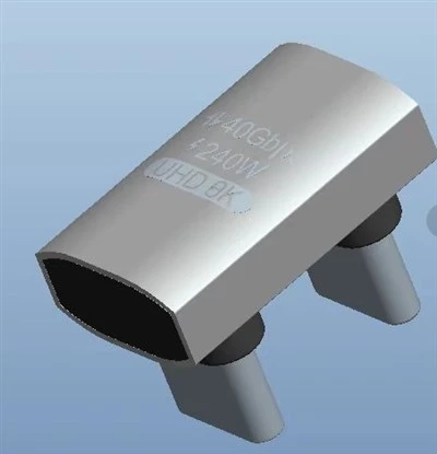 40Gbps USB4.0 Tegund C millistykki 8k myndhljóðskjár Tegund C framlenging
