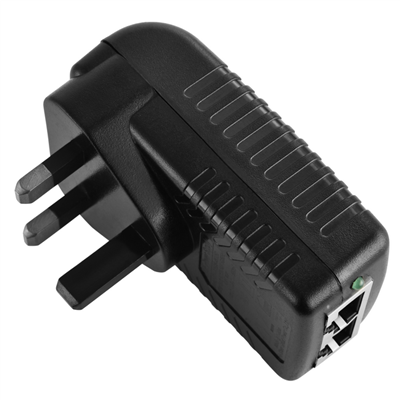 UK Plug DC24W POE (Power Over Ethernet) inndælingartæki